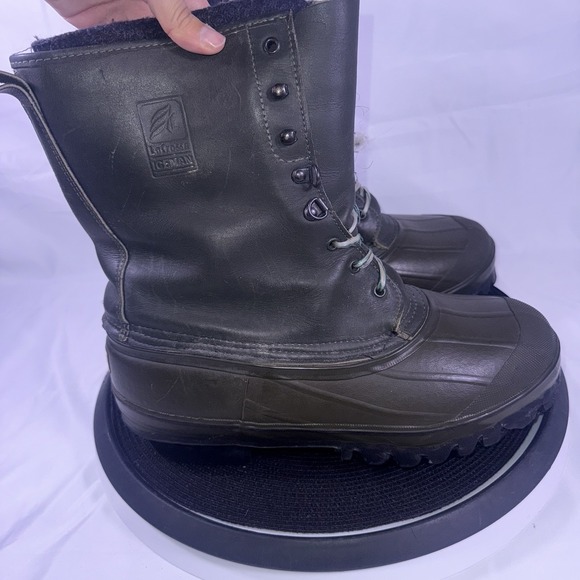 LaCrosse Iceman Rubber Fiberglass Shank Insulated Winter Fishing Boots Men\'s 10
